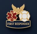 First Responder enamel pin